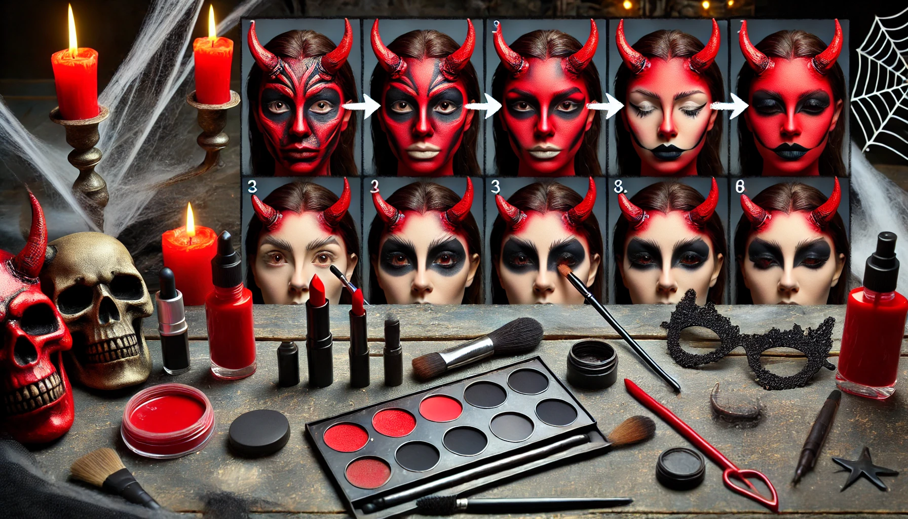 Come fare il trucco di Halloween da diavolo