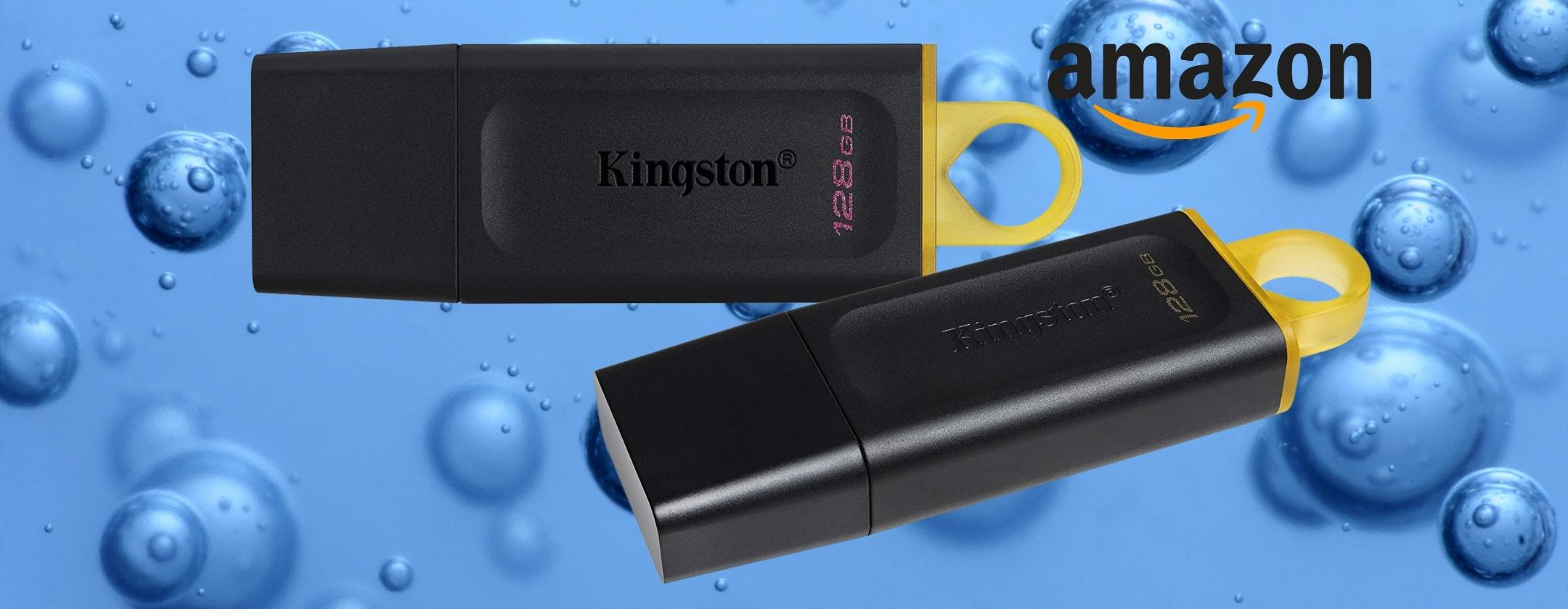 Chiavetta USB Kingston da 128GB: praticamente REGALATA su Amazon