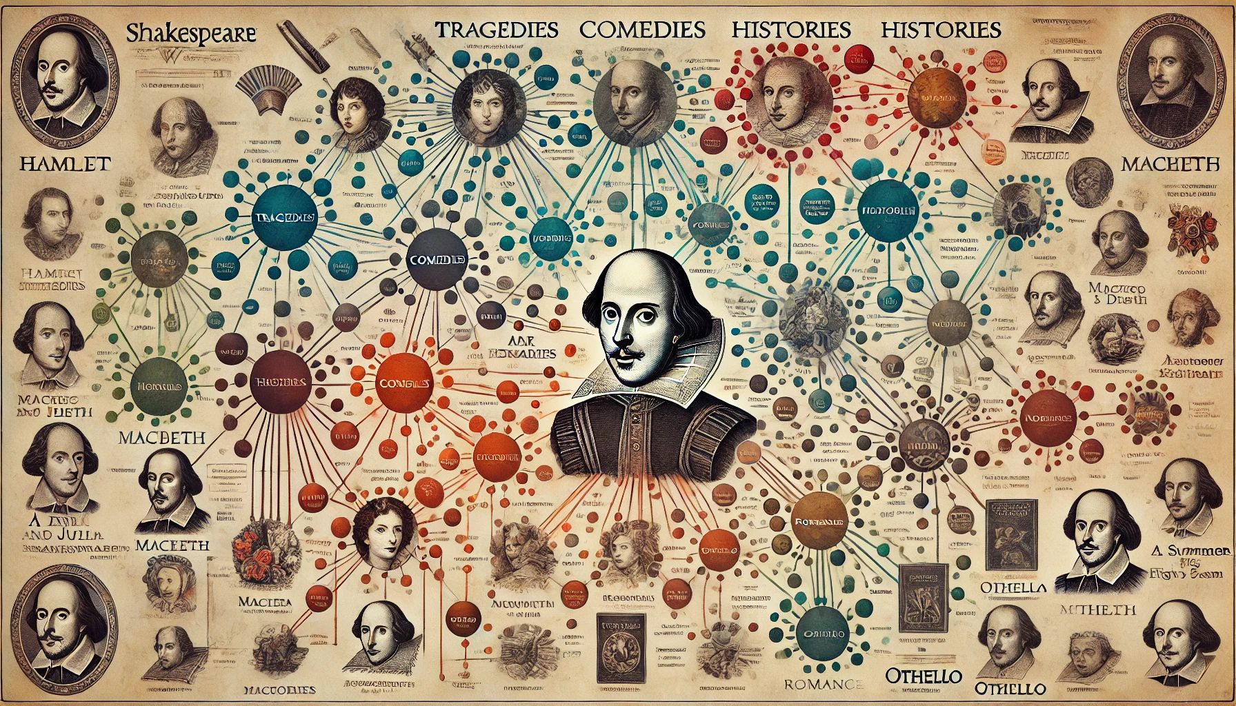 Mappa Concettuale: I temi delle opere di Shakespeare